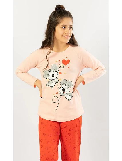 Dětské pyžamo dlouhé model 22408650 - Vienetta Kids Dětské pyžamo dlouhé model 22408650 - Vienetta Kids