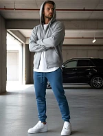 Modré pánske tepláky FashionStreet UX3370