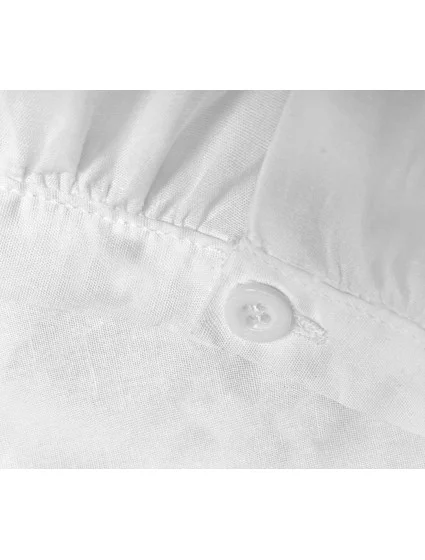 Bílá dámská košile s krátkými rukávy model 18406808 - S&G Collection Bílá dámská košile s krátkými rukávy model 18406808 - S&G Collection