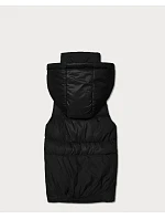 Dámska péřová vesta s kapucou Goodlookin, čierna (B8600/B6106-1) Dámska péřová vesta s kapucou Goodlookin, čierna (B8600/B6106-1)
