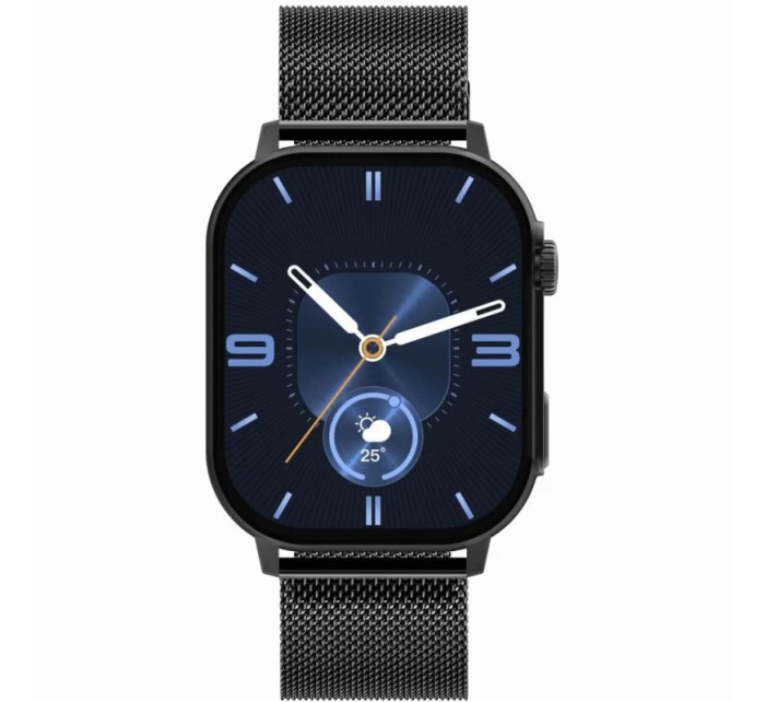 Chytré hodinky model 21805513 Oranžový silikonový řemínek + černý náramek - Gravity Chytré hodinky model 21805513 Oranžový silikonový řemínek + černý náramek - Gravity