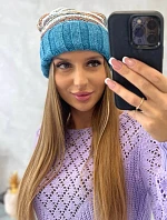 Dámska čiapka Feba K330 tyrkysová