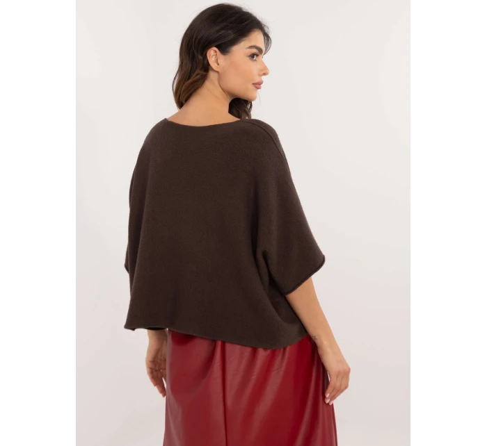 Sweter IT SW model 21877691 ciemny brązowy - FPrice