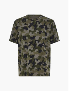Pánske tričko Lounge - NM2192E - UY4 - Vojenský vzor - Calvin Klein