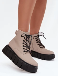 Topánky so širokou podrážkou model 216833 Vykročte štýlovo