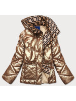 Zlatá dámská bunda s model 15837914 - Ann Gissy