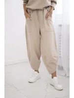 Souprava Punto Milano Winter tepláky + kalhot béžový Souprava Punto Milano Winter tepláky + kalhot béžový