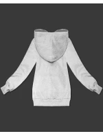 Šedá dámská rozepínací mikina s kapucí model 21395731 - S'WEST