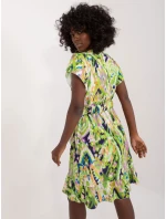 Sukienka DHJ SK jasny zielony model 20105364 - FPrice Sukienka DHJ SK jasny zielony model 20105364 - FPrice