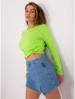 Bluzka RV BZ model 18714318 limonkowy - FPrice Bluzka RV BZ model 18714318 limonkowy - FPrice