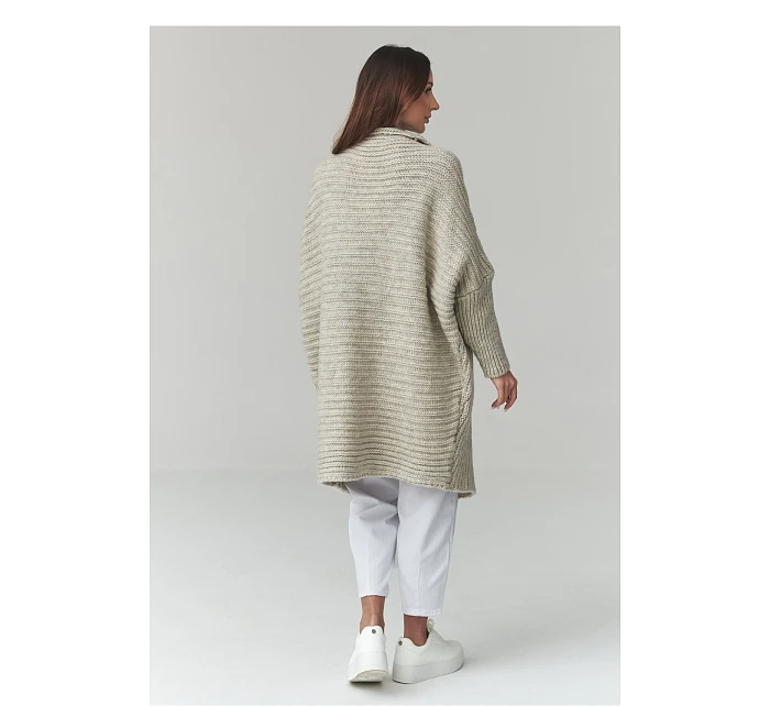 Zapínanie svetra model 226880 Makadamia Zapínanie svetra model 226880 Makadamia