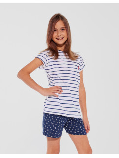 Piżama Cornette Young Girl 246/103 Marine kr/r 134-164