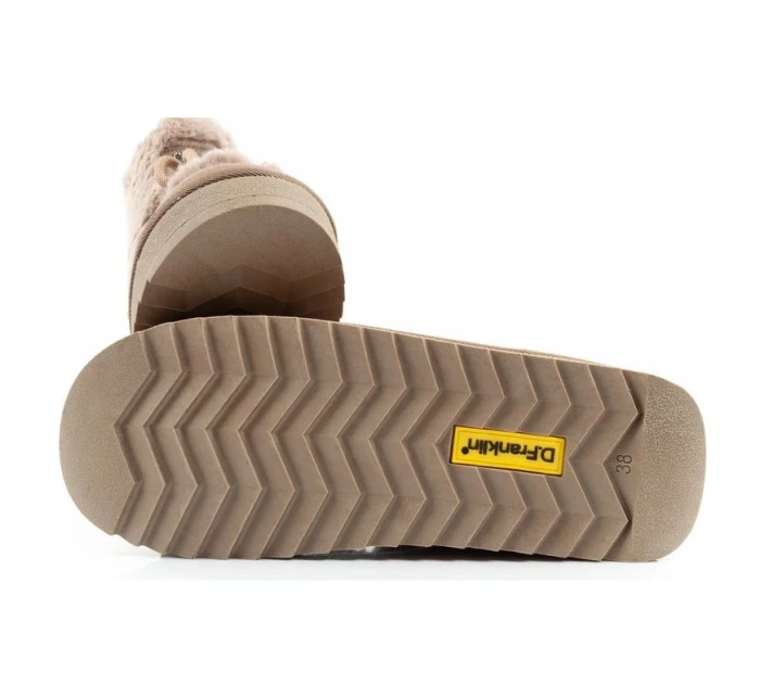 snow boots winter fashion  brown high dámské model 21395346 - D.Franklin