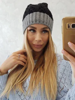 Fleecová čepice Bibiana tmavě model 18751207 - K-Fashion