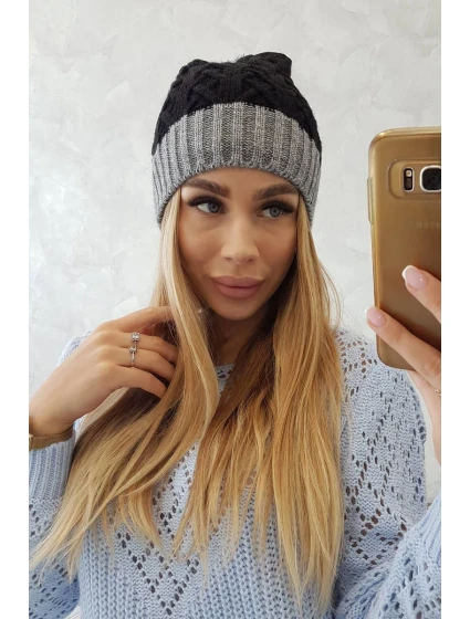 Fleecová čepice Bibiana tmavě model 18751207 - K-Fashion