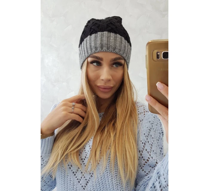 Fleecová čepice Bibiana tmavě model 18751207 - K-Fashion