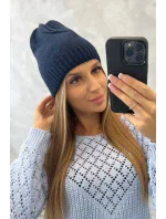 Dámská čepice Berry model 18751607 navy blue - K-Fashion Dámská čepice Berry model 18751607 navy blue - K-Fashion