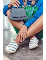 Damskie Modne Logowane Espadryle Big Star JJ274959 Białe