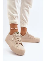 Trampki Damskie Na Platformie Lee Cooper LCW-24-31-2181 Beżowe Trampki Damskie Na Platformie Lee Cooper LCW-24-31-2181 Beżowe