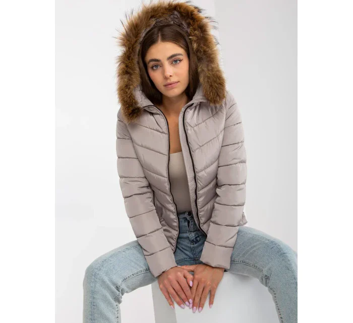 Dámska bunda NM KR P22 6627 03P tmavo lila