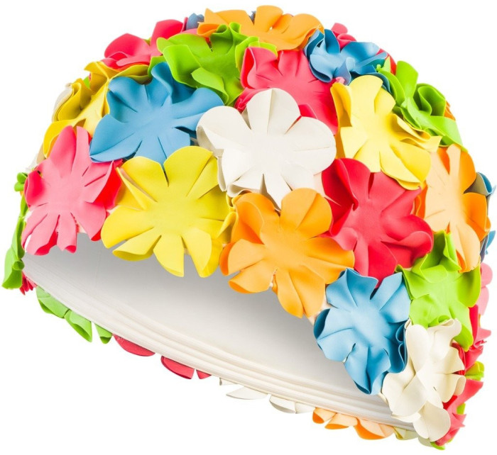 AQUA SPEED Plavecká čiapka Bloom Multicolour Pattern 01