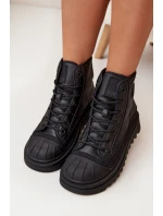 Dámske vysoké zateplené tenisky Big Star - čierne Dámske vysoké zateplené tenisky Big Star - čierne