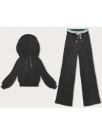 Rebrovaný dámsky komplet v grafitovej farbe (AMG-341A) Rebrovaný dámsky komplet v grafitovej farbe (AMG-341A)