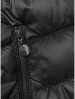 Dámska prešívaná zimná bunda s kapucňou čierna (YP-22075-1) Dámska prešívaná zimná bunda s kapucňou čierna (YP-22075-1)