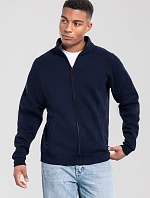 Fruit of the Loom Iconic Premium Sweat Jacket Mikina z hrubej bavlny 16.2290 tmavomodrá