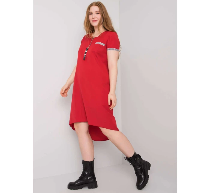 Šaty LK SK 506827.45 červená Šaty LK SK 506827.45 červená