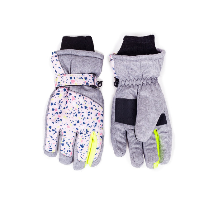 Detské zimné lyžiarske rukavice Yoclub REN-0238G-A150 Multicolour