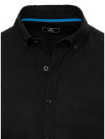 Čierne pánske tričko s krátkym rukávom Dstreet KX0982