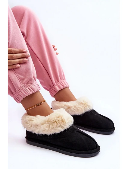 Dámské pantofle model 20527815 Černá s ecru Step in style - Inello