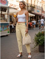 Jeansy damskie mom fit z wysokim stanem  model 22144356 - FashionStreet