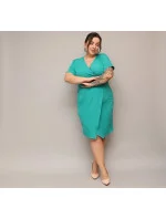 Dámské  šaty v mořské barvě v délce ke kolenům model 20070150 - Moon