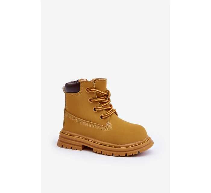 Dziecięce Botki Trapery Na Suwak Camel Bansi