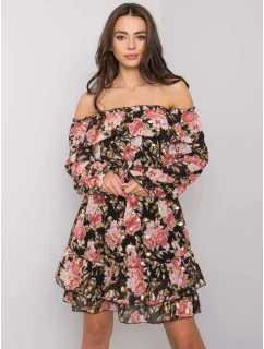 Šaty DHJ SK 15015 2.73P čierna a ružová