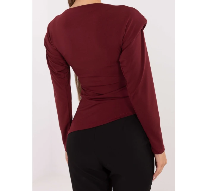 Bluzka IT BZ model 21768575 bordowy - FPrice Bluzka IT BZ model 21768575 bordowy - FPrice