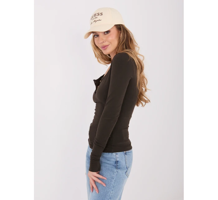 Bluzka WT BZ model 21859100 ciemny brązowy - FPrice