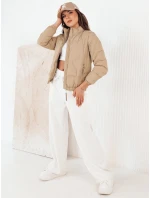 Dámská prošívaná přechodná bunda béžová Dstreet model 21974752 - FashionStreet