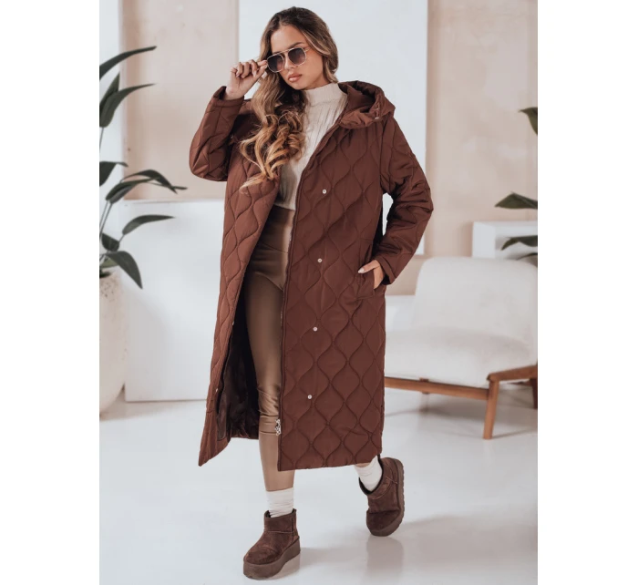 Dámská zimní bunda prošívaná hnědá Dstreet model 21990478 - FashionStreet