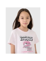 Dívčí tričko s potiskem model 21435196 - 4F Dívčí tričko s potiskem model 21435196 - 4F