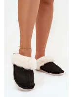 Dámské pantofle s kožíškem Černé Zanelia Dámské pantofle s kožíškem Černé Zanelia