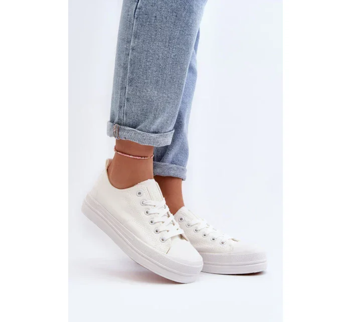 Dámské látkové tenisky bílé Staneva Dámské látkové tenisky bílé Staneva