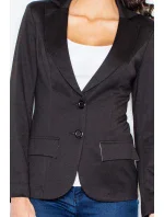 Dámské sako model 18644337 černé - Figl Dámské sako model 18644337 černé - Figl