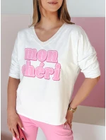 Dámská halenka s potiskem bílá Dstreet model 21989004 - FashionStreet