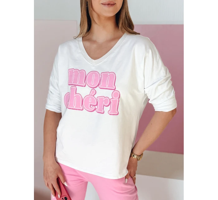 Dámská halenka s potiskem bílá Dstreet model 21989004 - FashionStreet