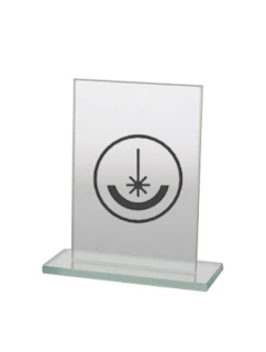 Trofeum szklane grawerowane