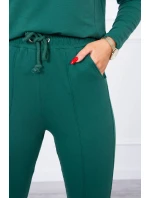 Sada s knoflíkovým výstřihem zelené barvy Sada s knoflíkovým výstřihem zelené barvy