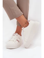 Sneakersy Damskie Na Platformie Big Star SS274346 Białe